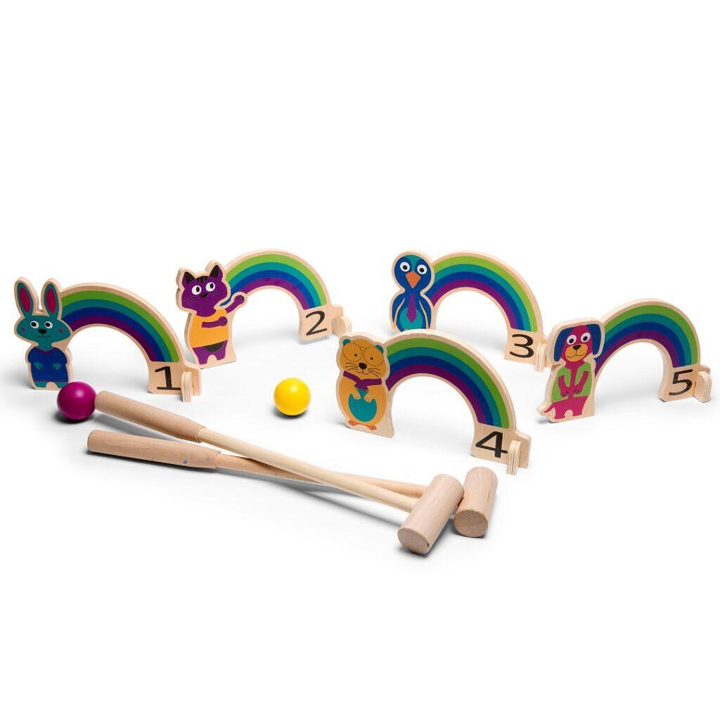 Крикет Дъга- дървена игра от BS toys — снимка