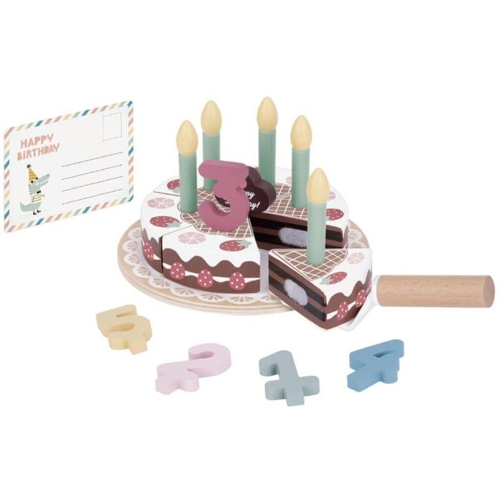 Tooky Toy Дървена торта за рожден ден — снимка