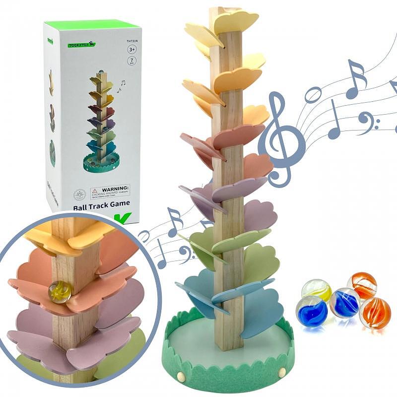 Tooky Toy Музикално дърво с топчета — снимка