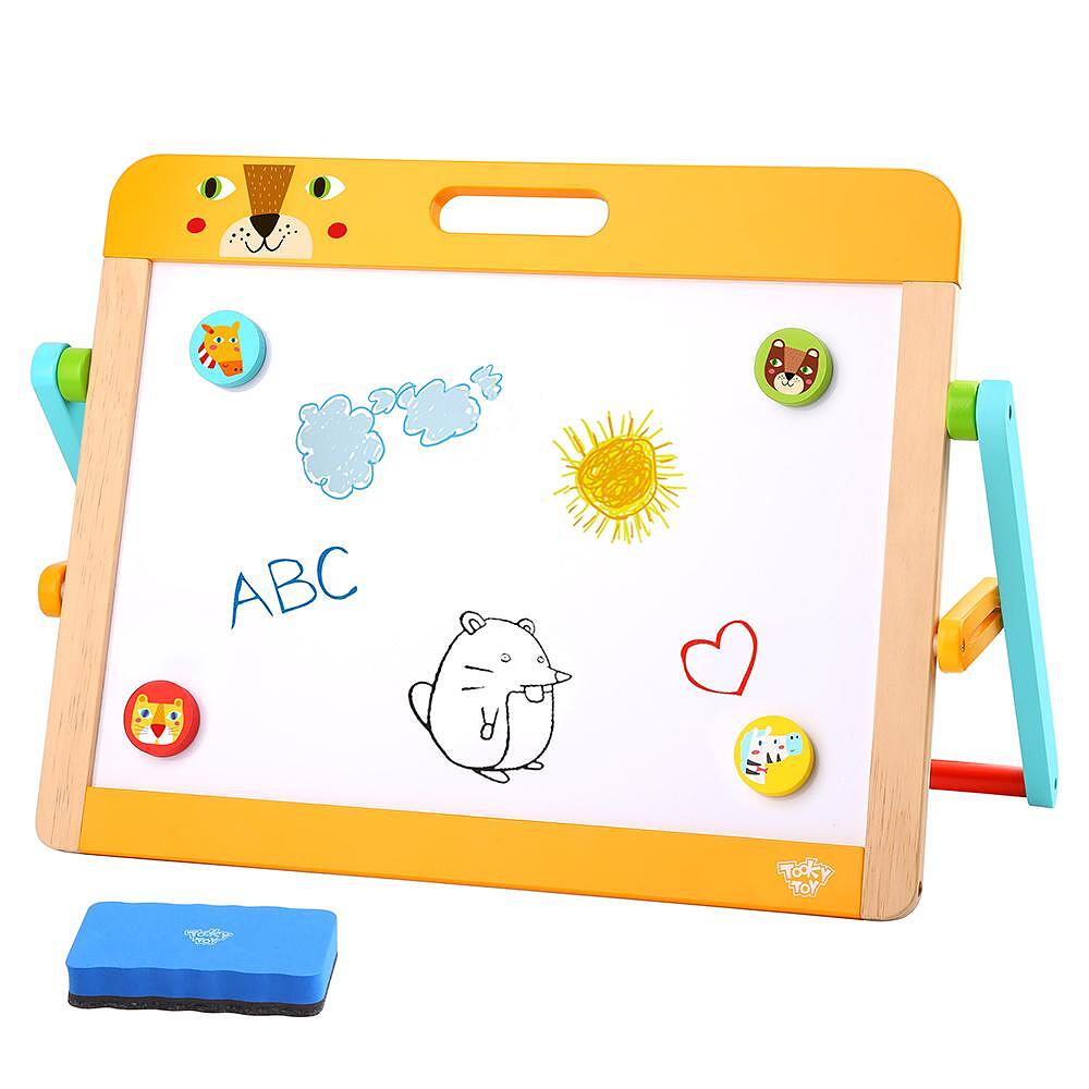 Настолна магнитна дъска за писане с две лица — снимка