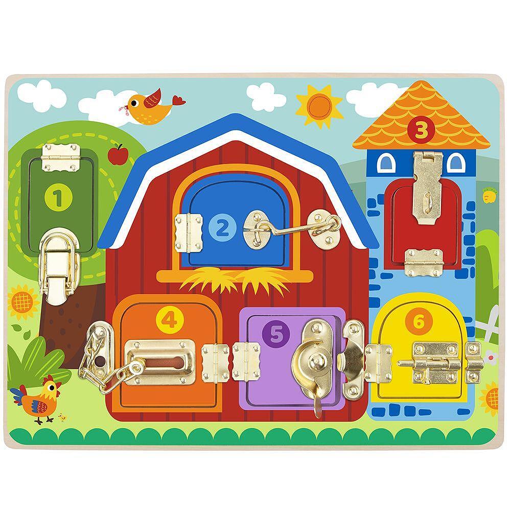 Активна и образователна дъска с ключалки — снимка