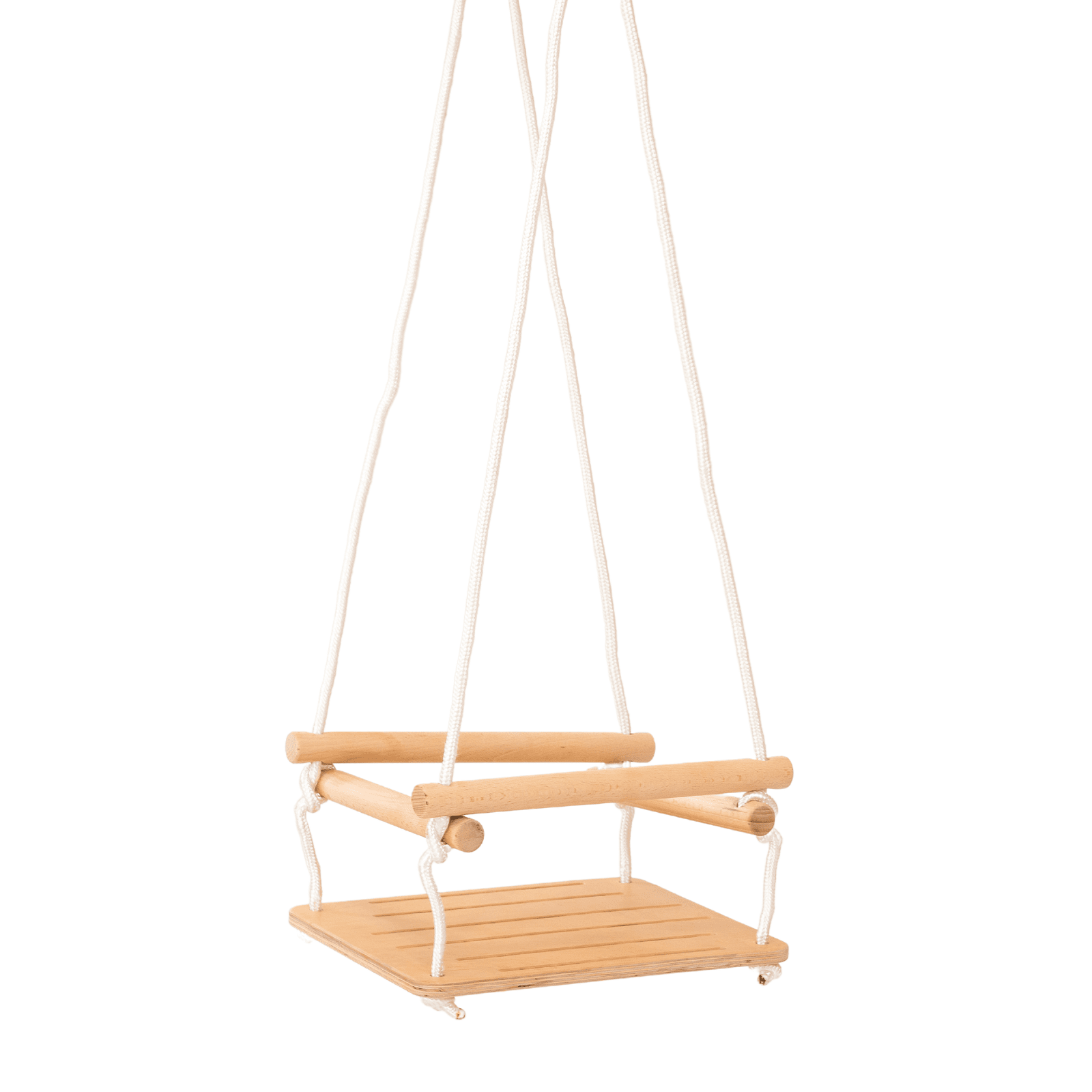 Дървена Люлка с Предпазители — снимка