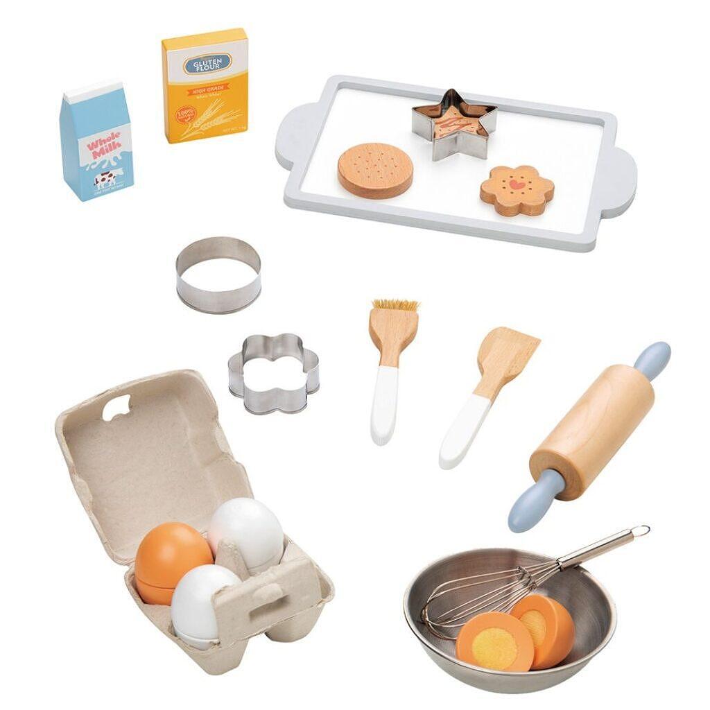Дървена играчка - Комплект за печене на сладки — снимка