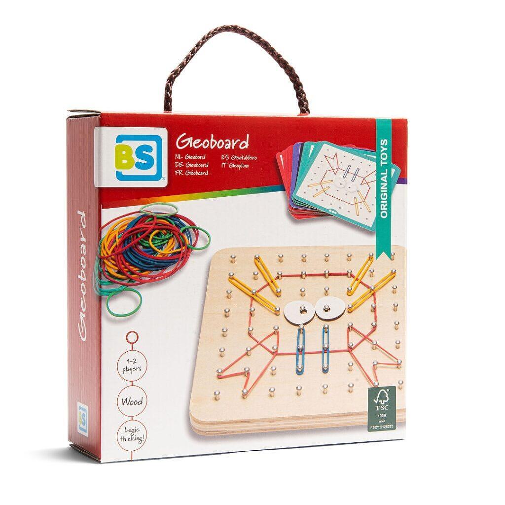 Гео борд - Монтесори игра с ластици — снимка