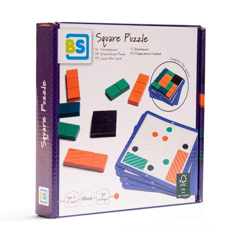 Логическа джобна игра - Квадратен пъзел — снимка