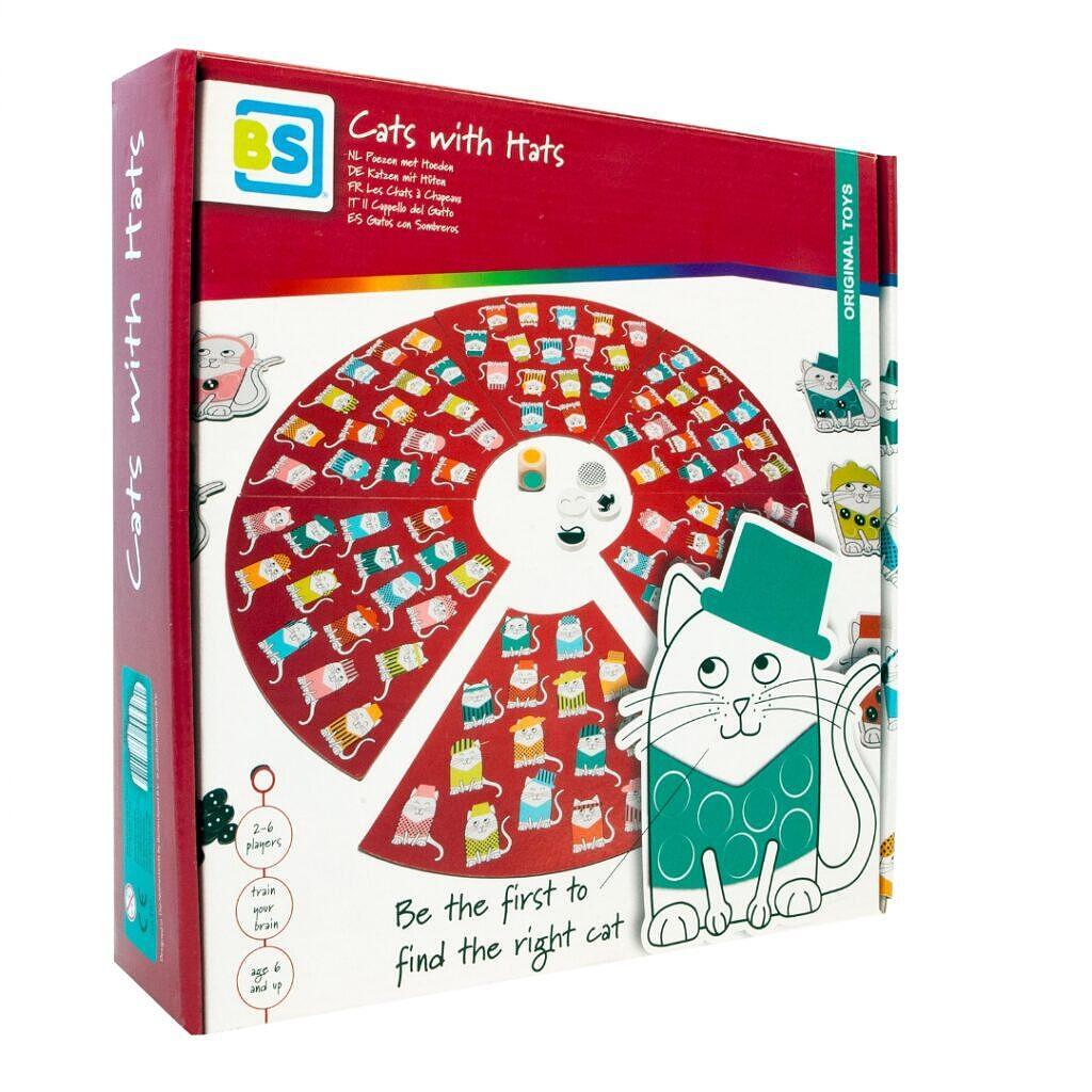 Котки с шапки - забавна настолна игра за деца — снимка