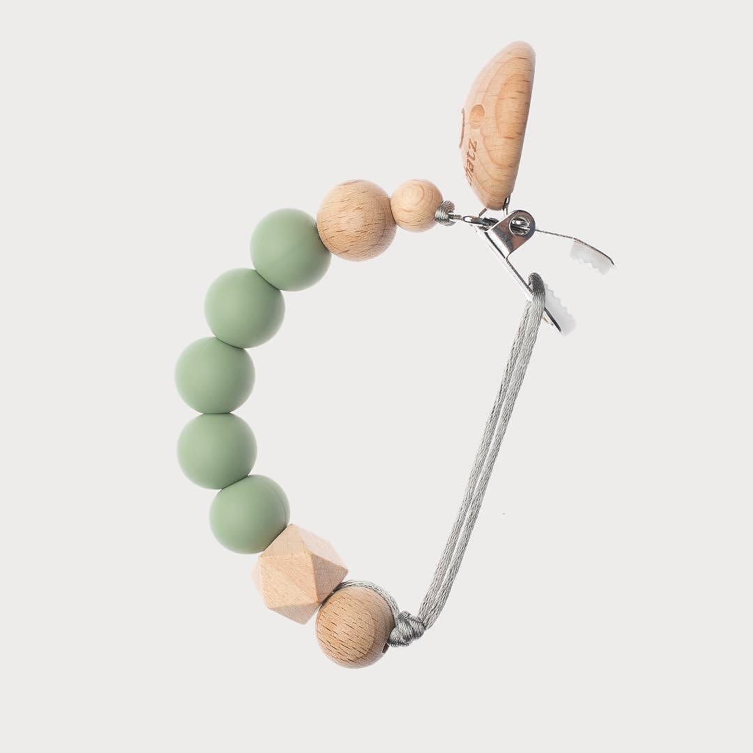 Клипс за биберон Moos Green — снимка