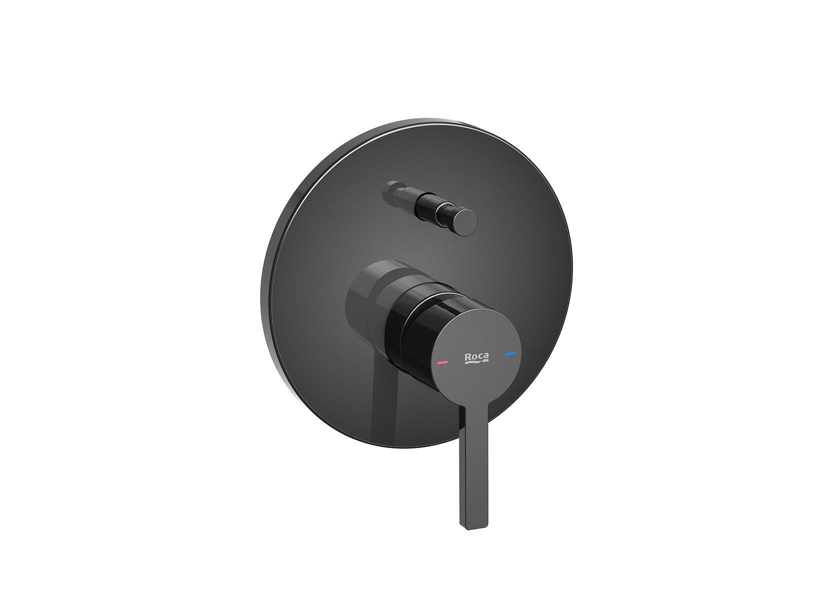 Вграден смесител Naia за вана-душ, Everlux, цвят titanium black, Roca, цена 244.91 лв  

18