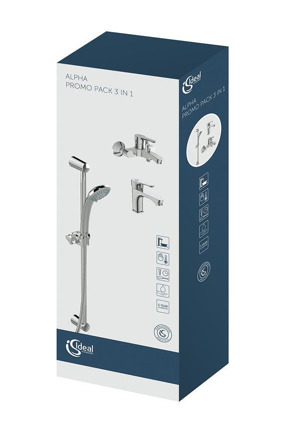 Три в едно комплект смесители за баня от Ideal Standard

15