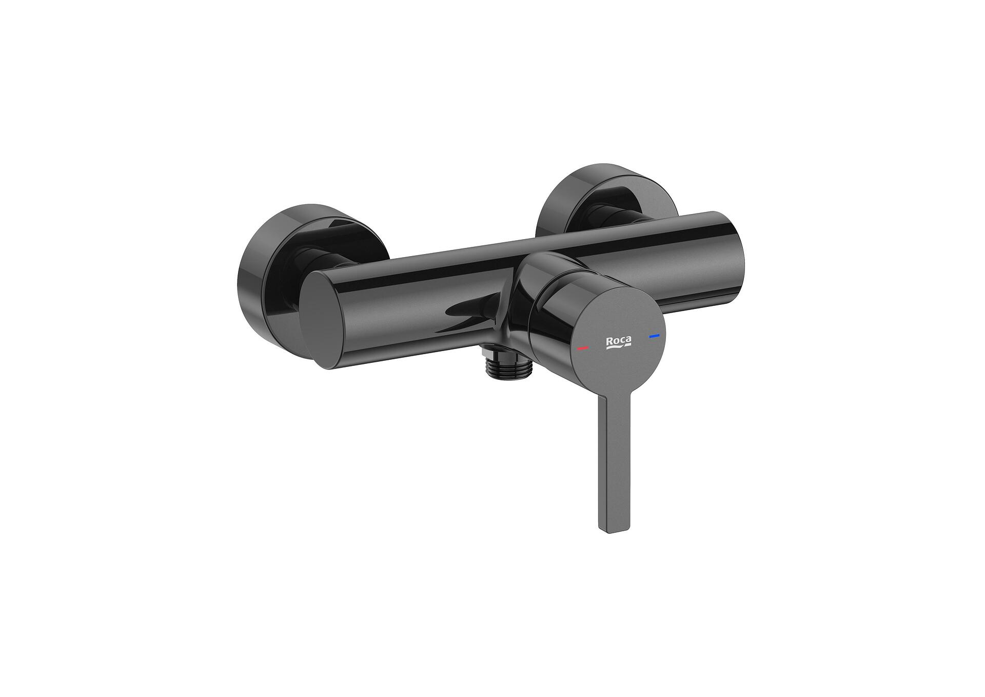 Стенен смесител за душ Roca Naia Everlux в цвят titanium black, за онлайн поръчка  

16