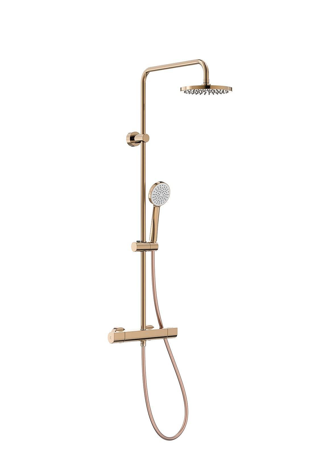 Термостатична душ колона Even T, розово злато, Roca, за баня  

18