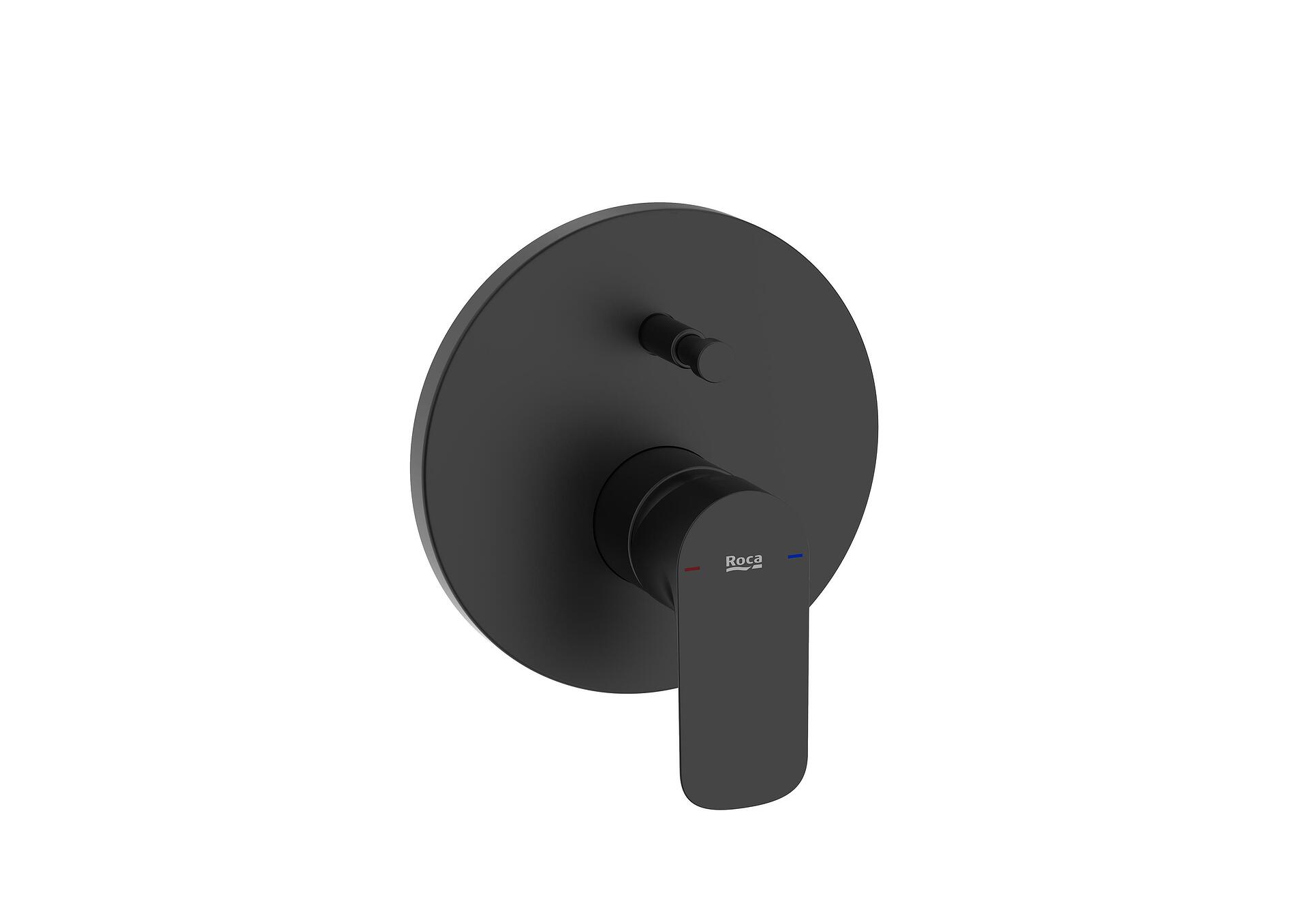 Вграден смесител за вана-душ Cala, черен мат, Roca, за баня  

9