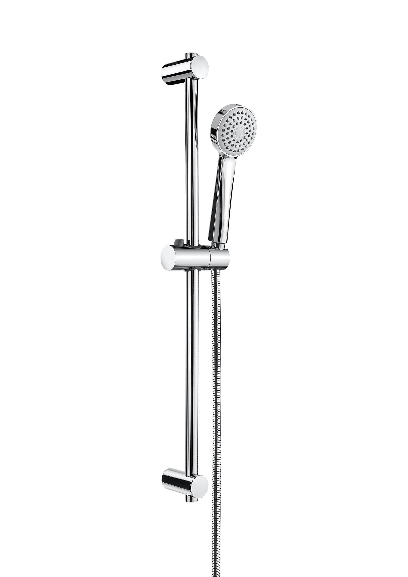 Душ комплект Roca Stellaq с еднофункционална душ слушалка, Ф80, хром

5