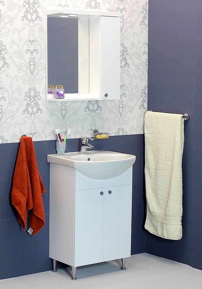 Долен шкаф Нео 55 см, модерен дизайн, марка Banya M, за баня  

8