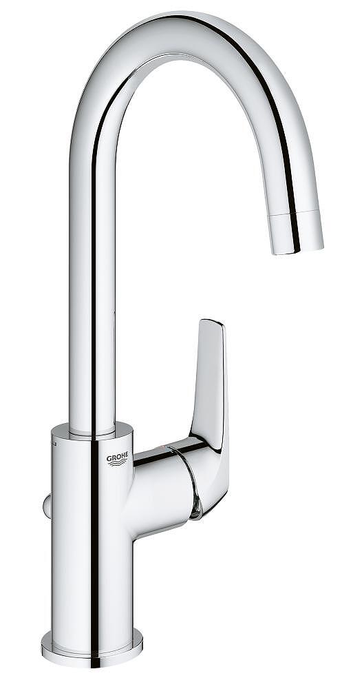 Смесител за умивалник Grohe BauFlow с изпразнител, 1/2", S-размер, цена 106.86 лв  

14