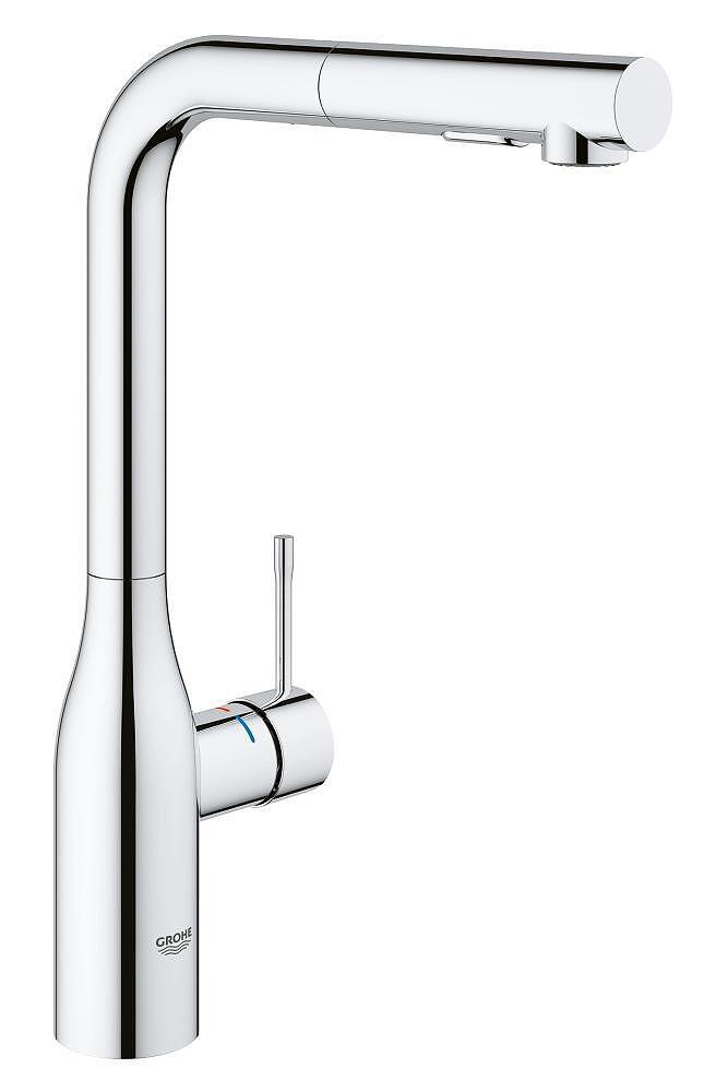 Смесител Grohe Essence с висок L-образен чучур и функции, хром  

10