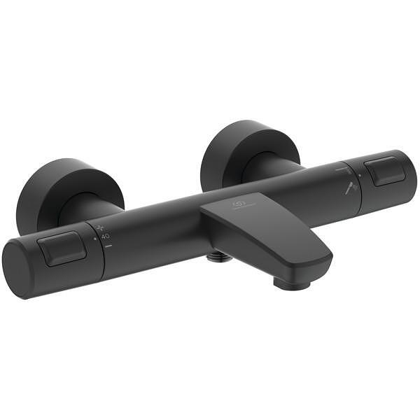 Термостатен смесител CERATHERM T25 за вана и душ, черен мат, Ideal Standard

6.