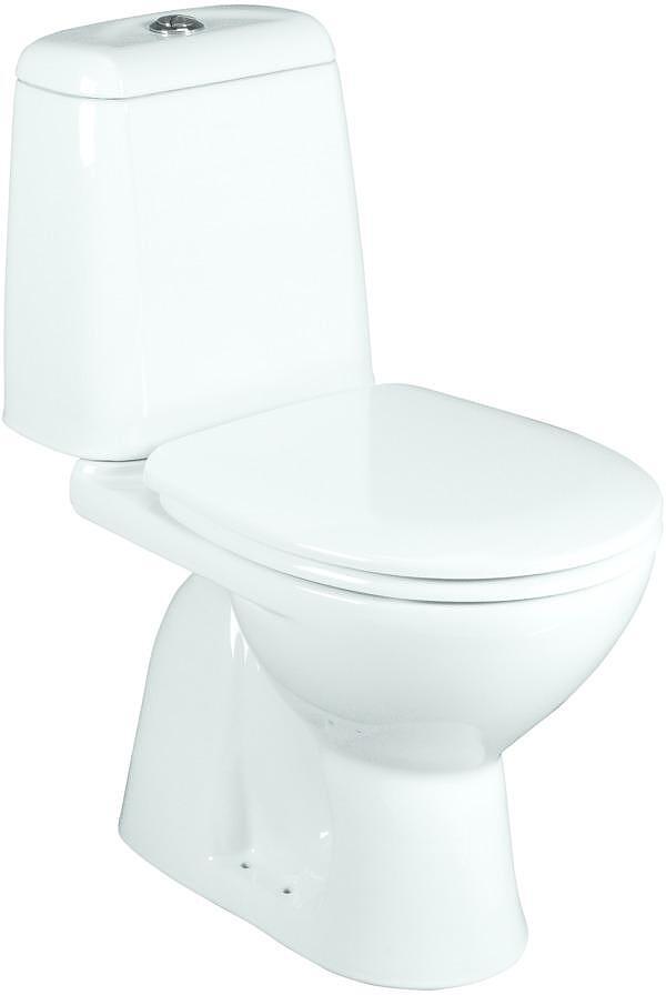 WC комплект Korona с вертикално оттичане от Vidima, бял цвят, компактен, за баня

3.