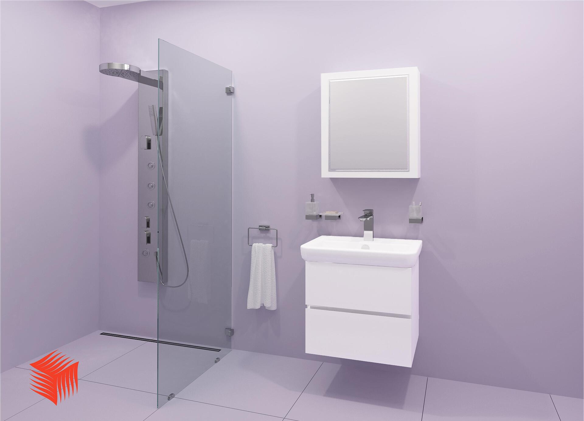 Комплект мебели за баня PVC Теди, 55 см, баня, мебели за баня  

18