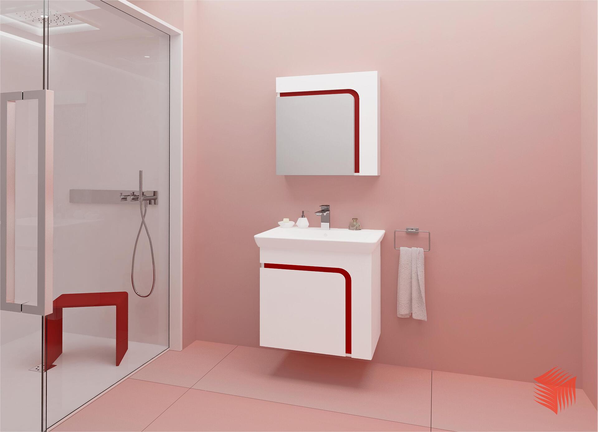 PVC мебели за баня Тереза, 60 см, елегантна, практична, онлайн поръчка  

17