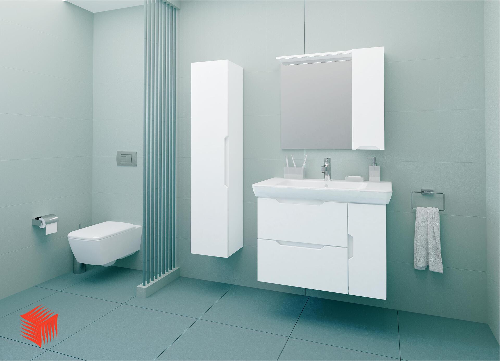 PVC мебели за баня Трафик, 80 см, модерен дизайн, стилна баня, онлайн поръчка  

15