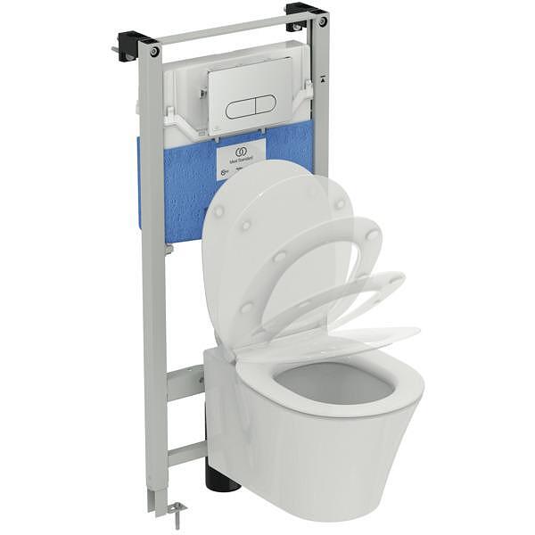 WC комплект за вграждане Connect Air AquaBlade, пневматична структура, Ideal Standard  

9