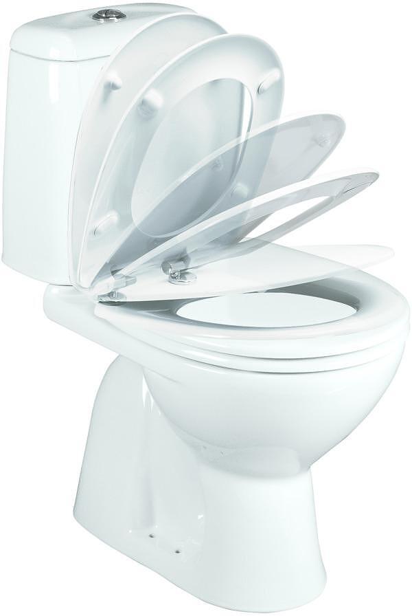 Компактен WC комплект Korona, вертикално оттичане, седалка с плавно затваряне, Vidima  

5