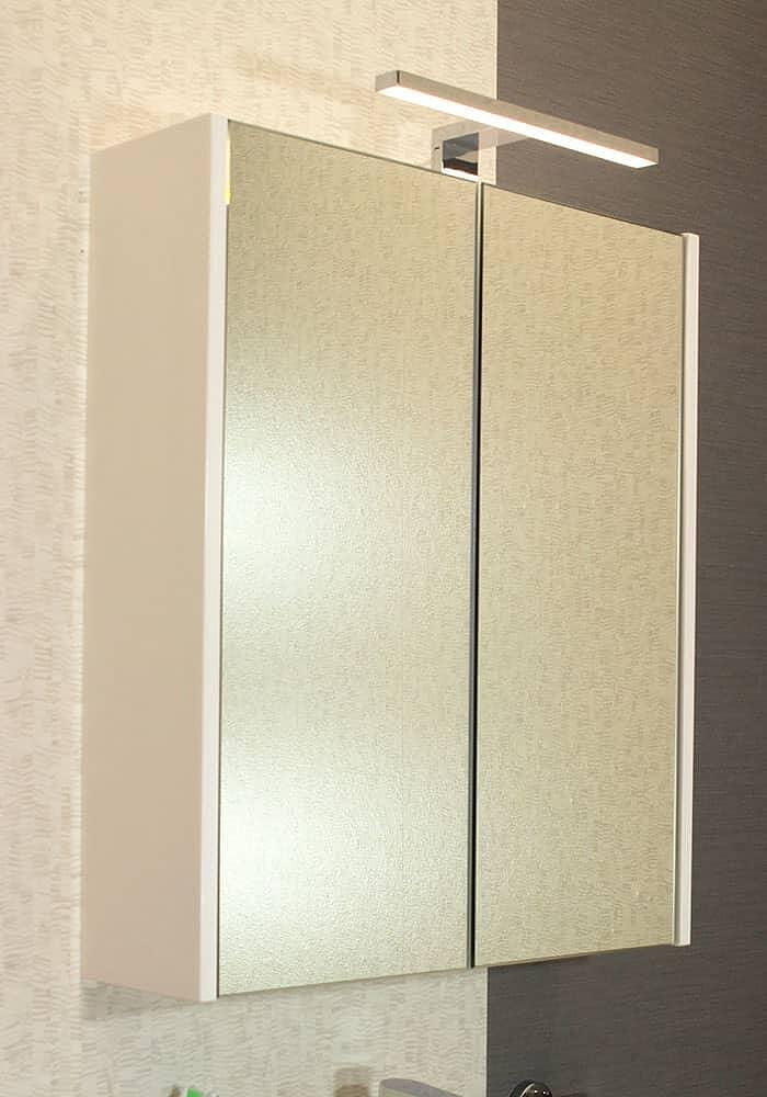 Горен шкаф за баня Класика 55 см с осветление, модел на Banya M, баня, мебели, цена 170.77 лв  

3