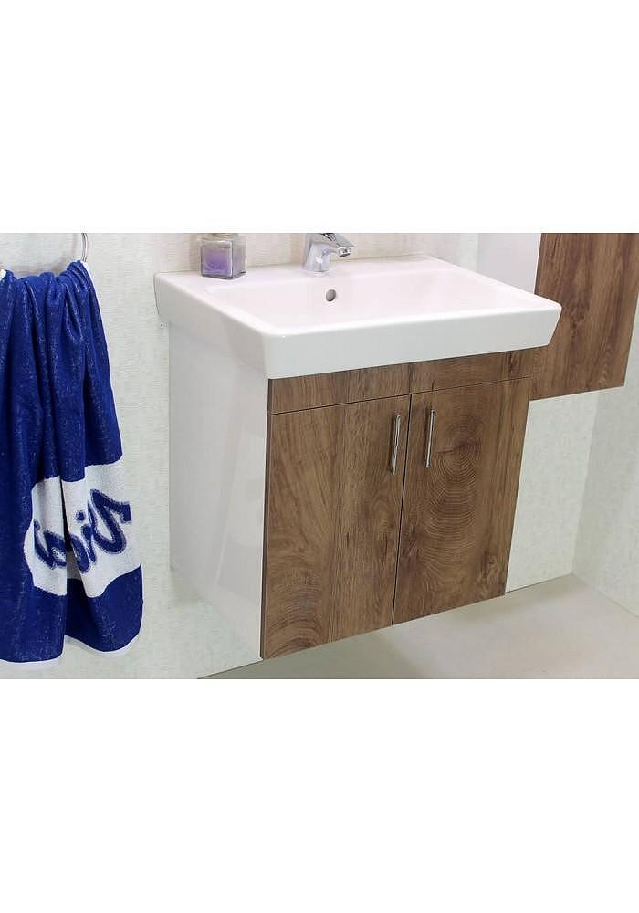 Долен шкаф за баня Касерта 60 см с дървесен мотив, модел на Banya M за баня  

14