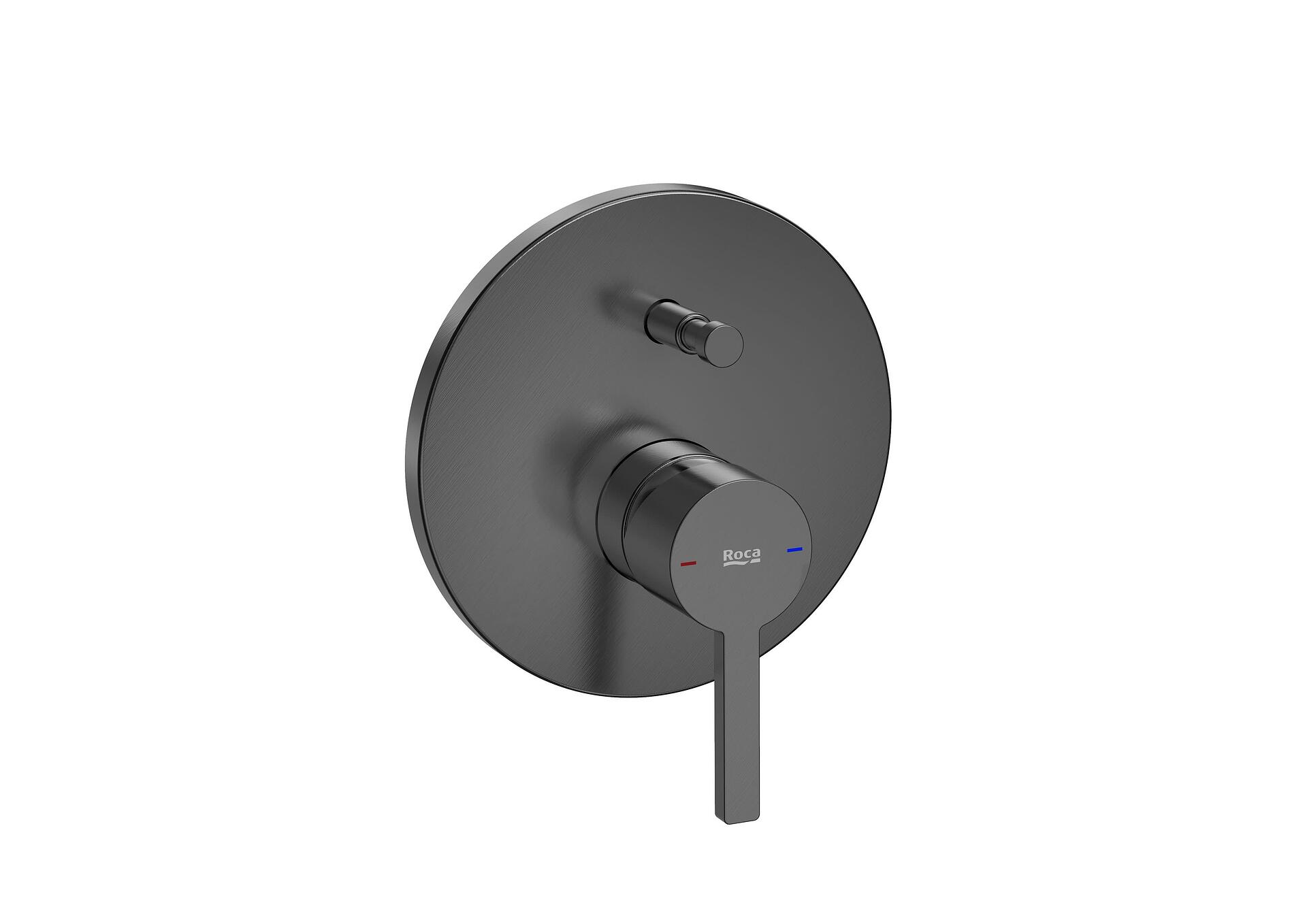 Вграден смесител за вана и душ Naia Everlux, черен металик, за баня, цена 245.42 лв  

18