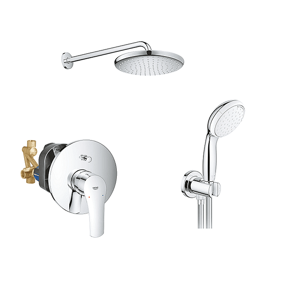 Комплект за вграждане Grohe Eurosmart/Tempesta с смесител за вана и душ, аксесоари, висококачествен дизайн

5.