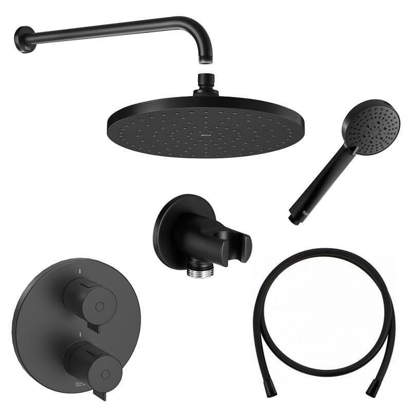 Термостатен смесител T-500 Roca за вграждане в черен мат

13.