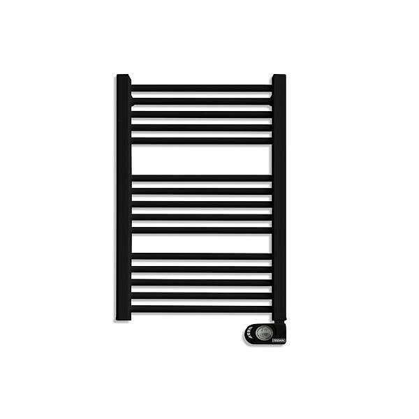 Електрическа лира за баня Noor Black 500W, черен цвят, дигитален панел, бойлер  

3