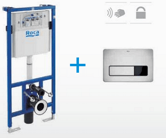 Структура за вграждане Roca Duplo, електронен бутон, антивандален  

8