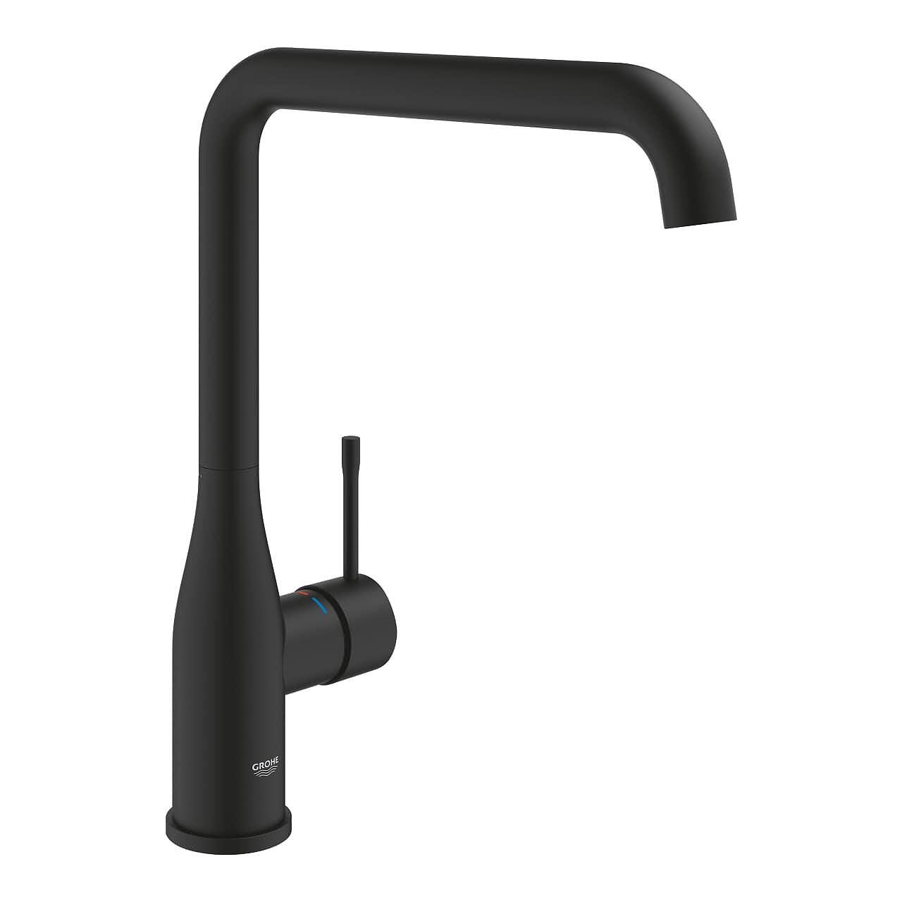 Кухненски смесител Grohe ESSENCE в цвят phantom black, за SEO

14.