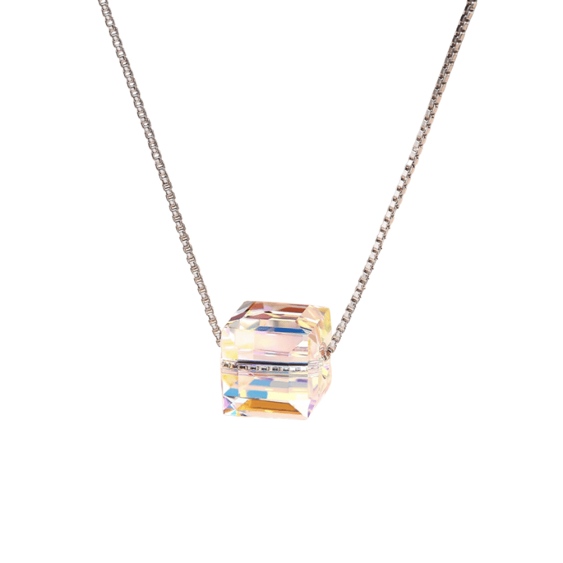 Сребърно колие - Shining Cube — снимка