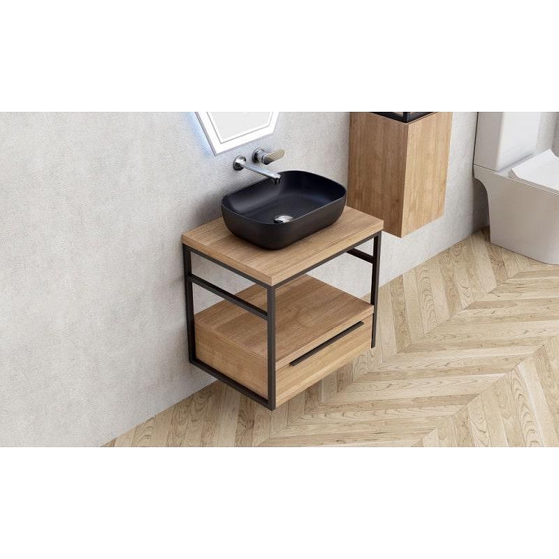 Конзолна мебел за баня с метална рамка, 60 см, практична и модерна, от Inter Ceramic  

4