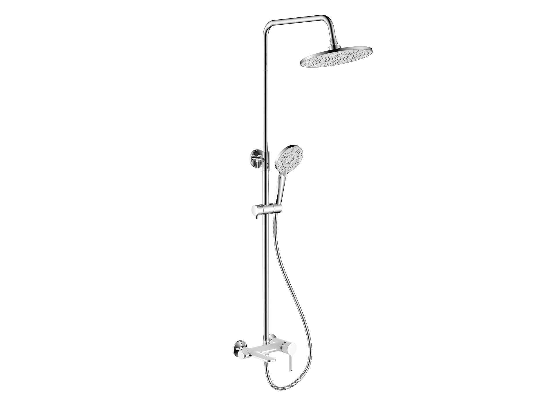 Душ система Fayans PHOENIX-N с регулируема височина в бял гланц и хром

6.