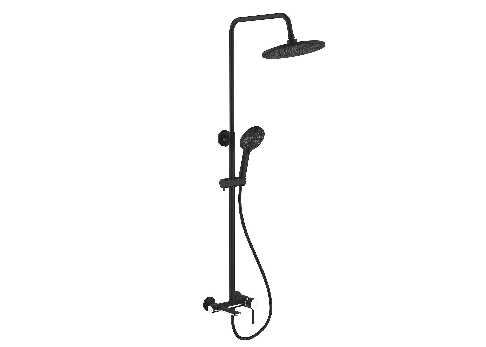 Душ система Fayans PHOENIX-N с регулируема височина в черен мат и хром

4.