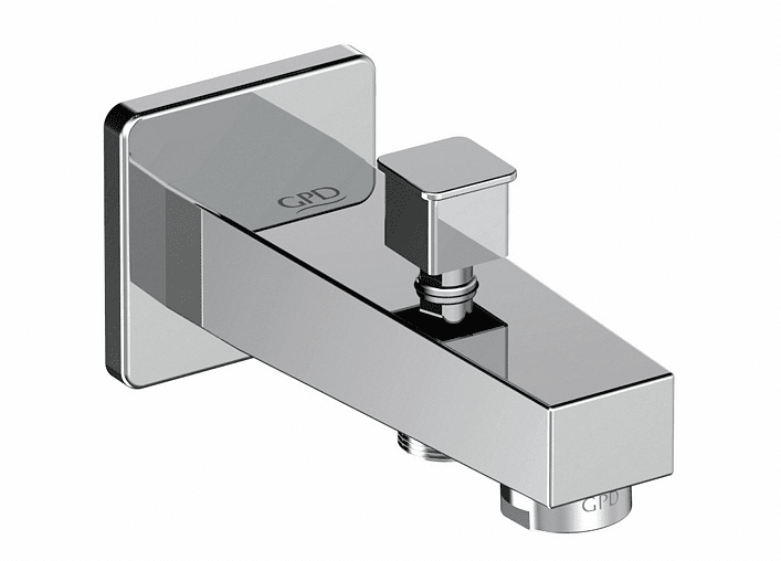 GPD чучур за вана с превключвател, кубична форма, съвременен дизайн

2.