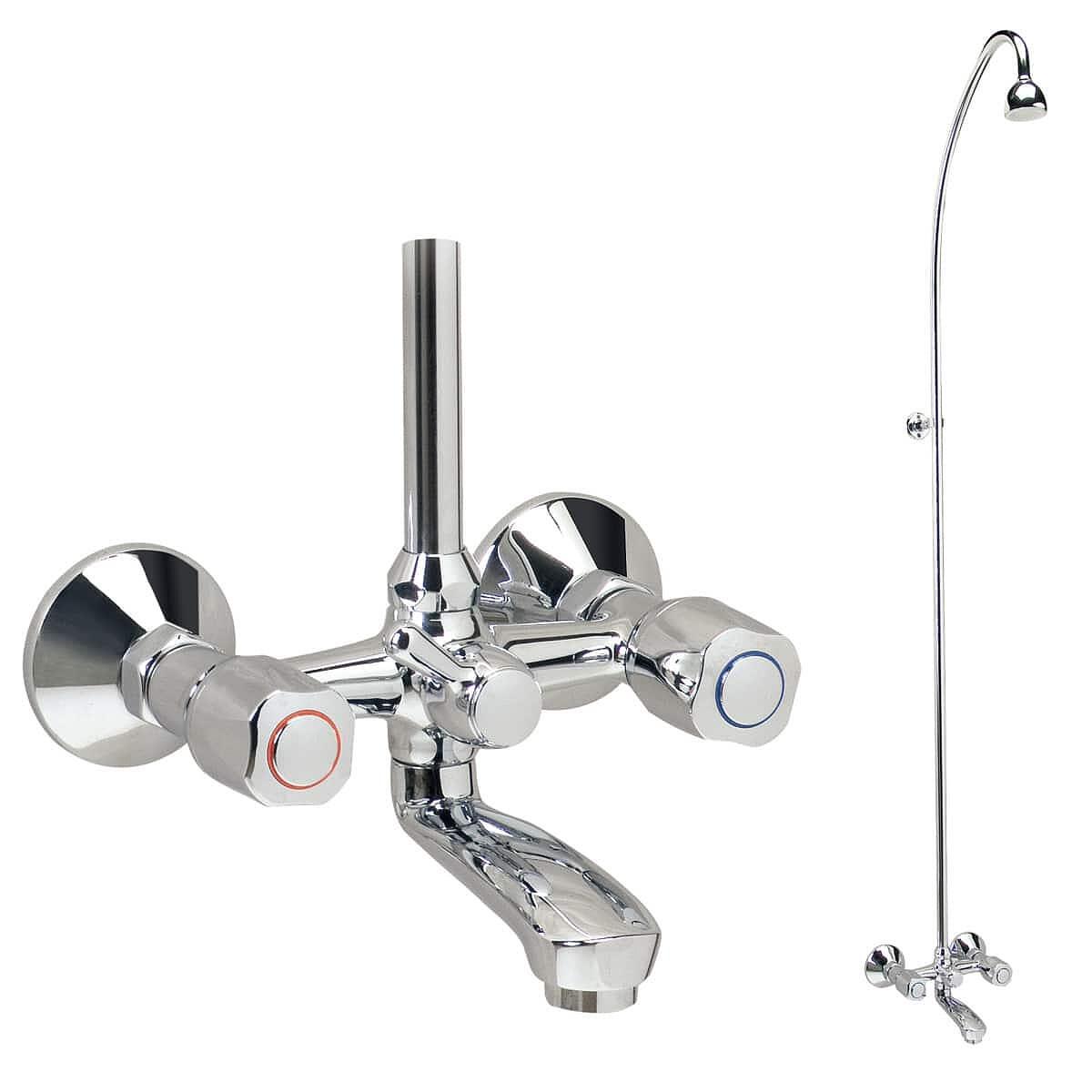 Душ система Iskar, двуръкохватков смесител и чучур, за баня  

15