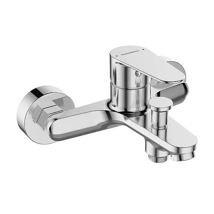 Стенен едноръкохватков смесител Fresno за вана или душ, хром  

18