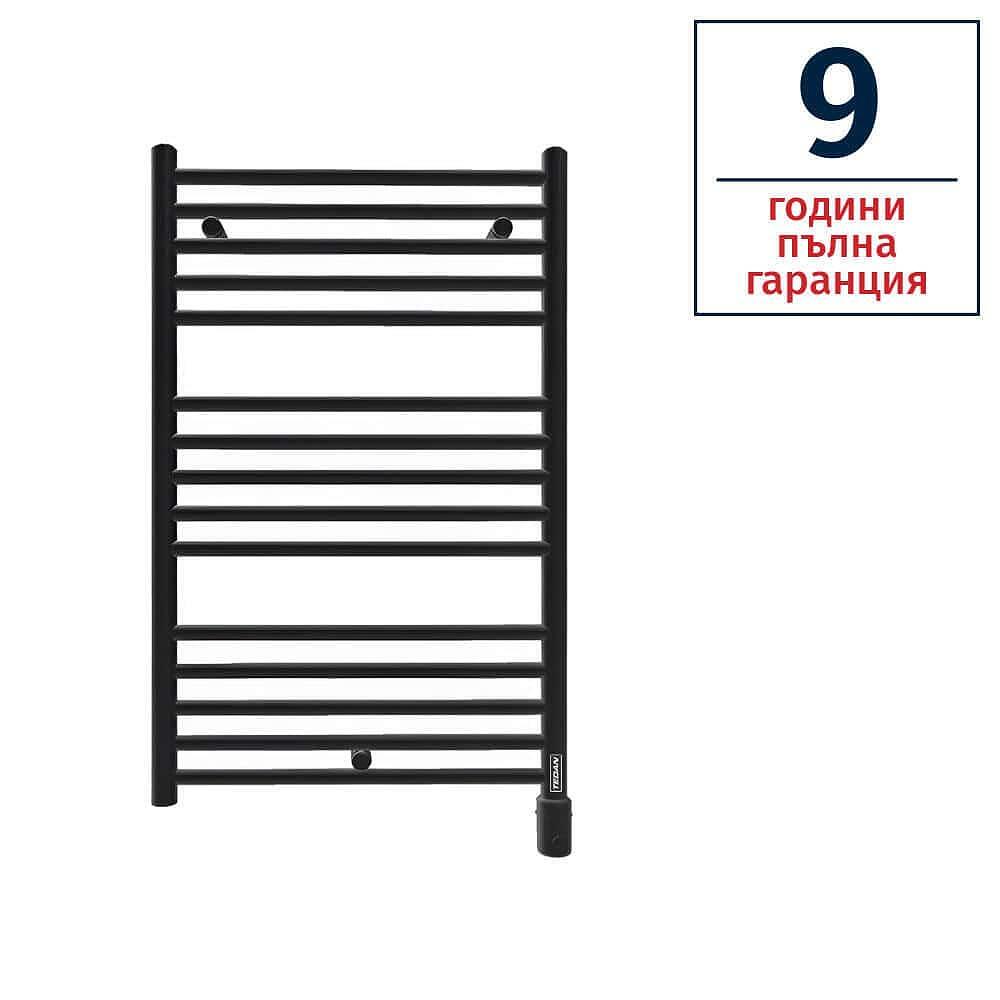 Електрическа алуминиева лира TEDAN EVA 600W в черен цвят, за баня, висококачествен бойлер  

4