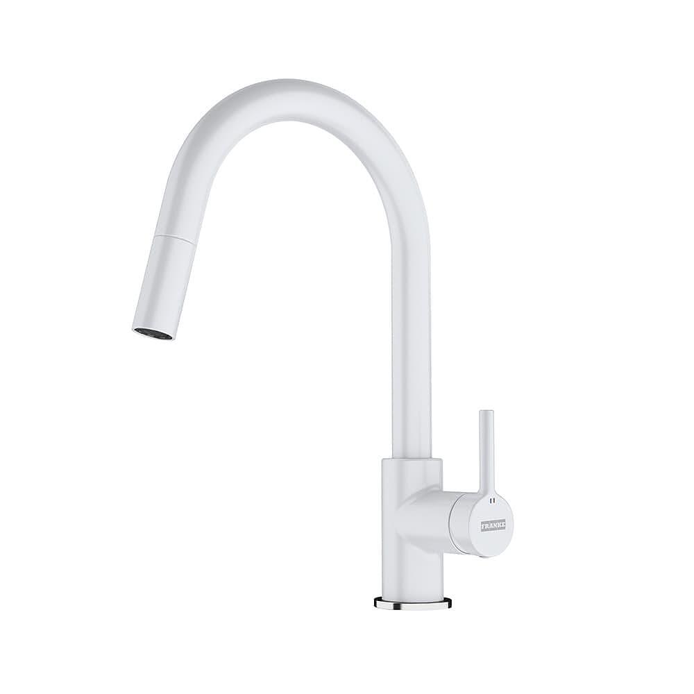 Кухненски смесител Lina с изтеглящ се душ, бял, Franke, кухня  

7