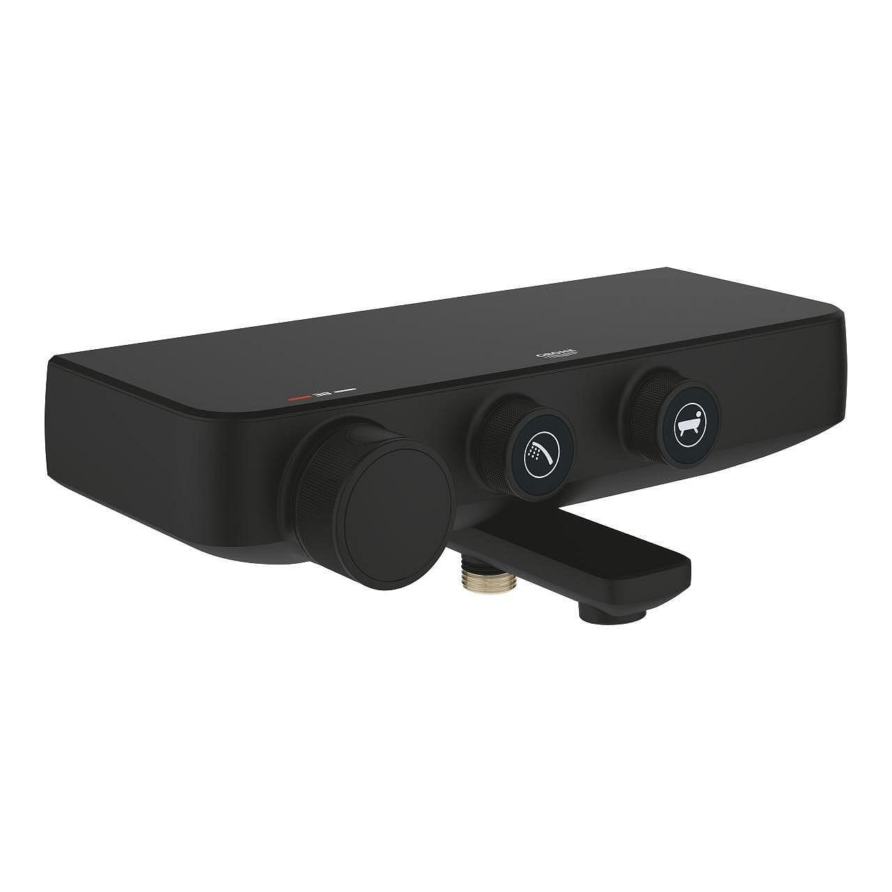 Термостатен смесител Grohe Grohtherm SmartControl, бутонен, цвят phantom black

9.