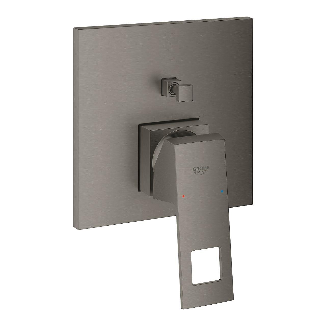 Вграден смесител Grohe Eurocube в цвят brushed hard graphite, за баня  

6