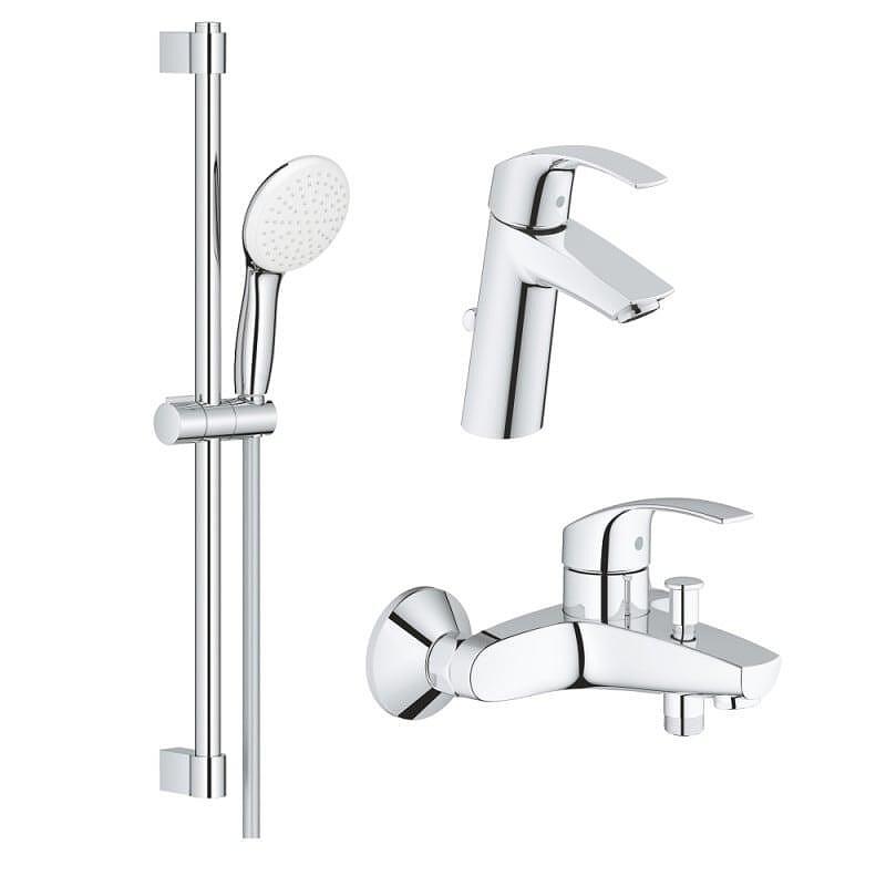 Комплект за баня Grohe Eurosmart 3 в 1 с смесители и душ, модерна баня, качество, цена

2.
