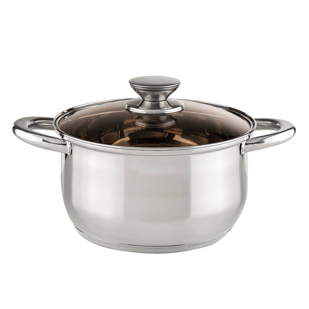 Тенджера Muhler MR-402 NEW, кафяв капак — снимка