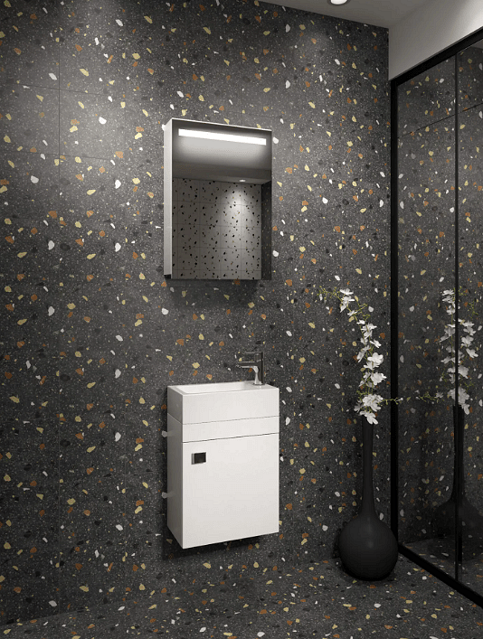 Мебели за баня Ванеса 40 см, бели, водоустойчиви, Gera, онлайн  

8