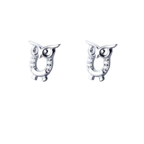 Сребърни обеци - бухал от Silver Sense